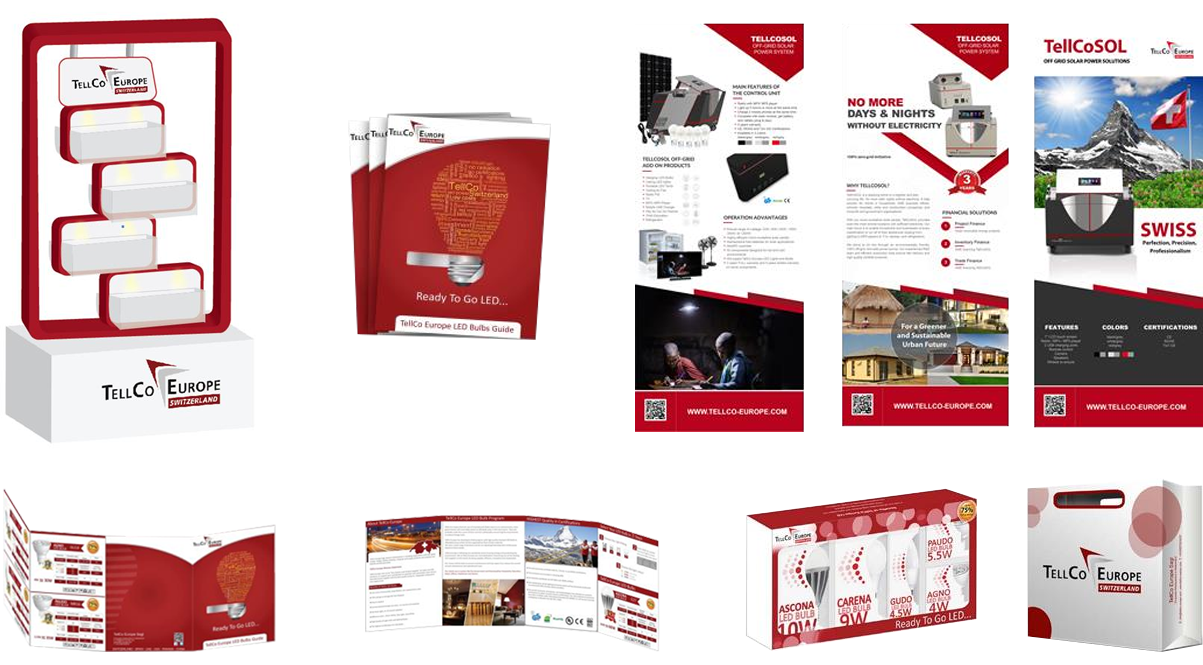Tellco promotional material and brochures 