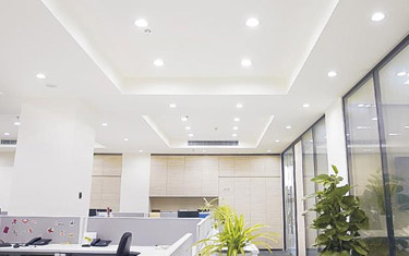 Indoor LED lights in the office