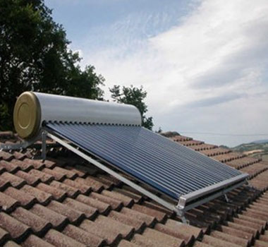 Solar Water Heaters roof top installation 